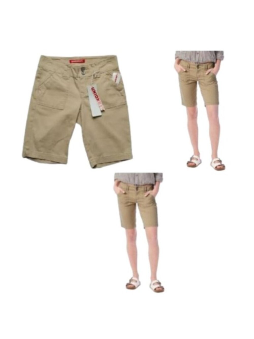 Juniors Unionbay Blanche Solid Bermuda Shorts size 17  NEW